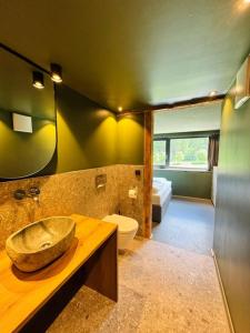 A bathroom at KWT Lodge