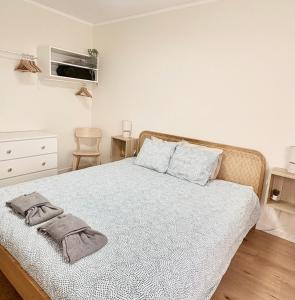 Postel nebo postele na pokoji v ubytování Rio Coração