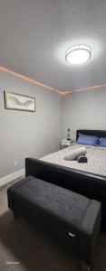 Immaculate suite in Airdrie客房内的一张或多张床位