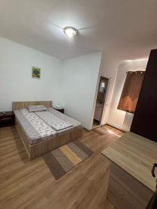 a bedroom with a bed in a room at Kociu's House in Constanţa