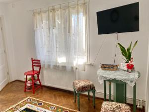 TV a/nebo společenská místnost v ubytování Bran and Breakfast