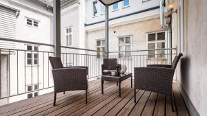Un patio o zona al aire libre en Operngasse Premium in "Your Vienna"