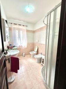 Koupelna v ubytování Casa di Simone