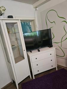 TV a/nebo společenská místnost v ubytování Unterkunft mit Wohlfühleffekt und Flair