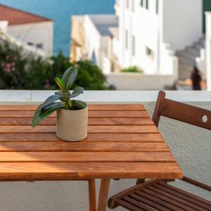 Balkón nebo terasa v ubytování ISTION ANDROS LUXURY SUITES