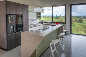 Kuchyň nebo kuchyňský kout v ubytování La casa del ciclista