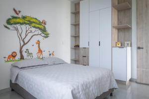 Postel nebo postele na pokoji v ubytování La casa del ciclista