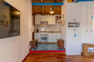 Η κουζίνα ή μικρή κουζίνα στο holidaycasa Circe Blu