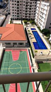 an aerial view of a tennis court in a building at Apartamento Atalaia Aracaju 3 quartos in Aracaju +23 photos