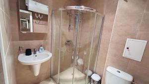 A bathroom at ADMIRAL PLAZA C 19 Private Cozy Studio SUNNY BEACH