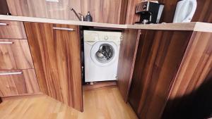 A kitchen or kitchenette at ADMIRAL PLAZA C 19 Private Cozy Studio SUNNY BEACH