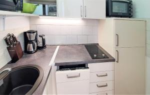 Η κουζίνα ή μικρή κουζίνα στο Ferienwohnung Nepperminusedom