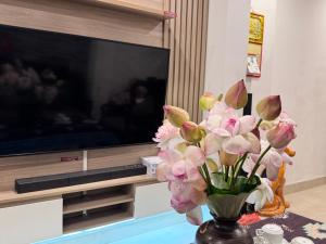 TV a/nebo společenská místnost v ubytování Layla Home