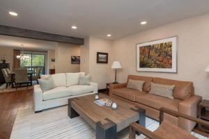 Posezení v ubytování Aspen Riverfront 2 BR Pool and Hot Tub + 37 fotografií