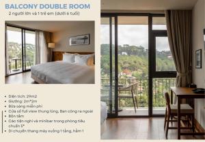 Voodi või voodid majutusasutuse HLS Dalat Lodge toas