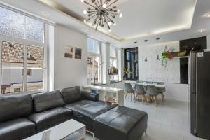 Χώρος καθιστικού στο Moderne & Rustikale Wohnung I Zentral I Geschäftsreisen I Top Anbindung