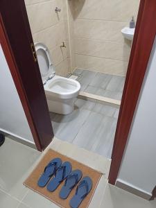 Koupelna v ubytování Phemy Homes