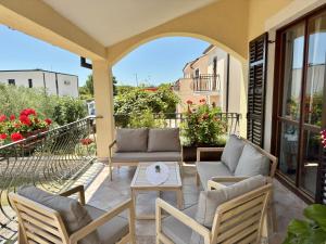 Balkón nebo terasa v ubytování Apartman Ostrea ***