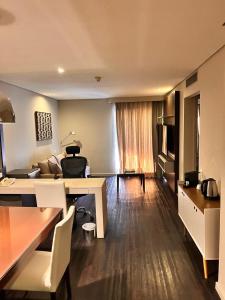 Телевизор и/или развлекательный центр в Jardim Berrini