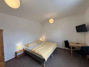 Letto o letti in una camera di Hotel Koruna