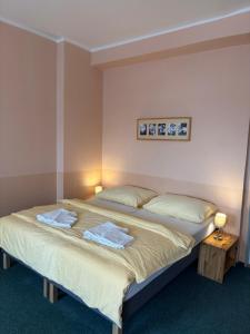 Letto o letti in una camera di Hotel Koruna