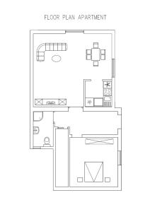 Půdorys ubytování Apartments Matelici