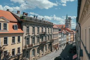 Nespecifikovaný výhled na destinaci Zittau nebo výhled na město při pohledu z apartmánu