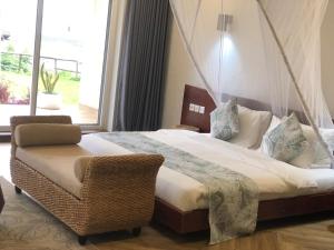 Ένα ή περισσότερα κρεβάτια σε δωμάτιο στο Premium room sea view