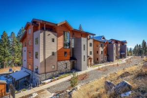 an exterior view of a row of houses at Crystal Bay Penthouse 301 condo in Crystal Bay