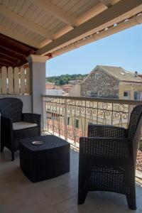 Balkón nebo terasa v ubytování Paxos In Square (Apartment Amfitriti)
