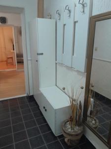 Koupelna v ubytování Apartmani Nis