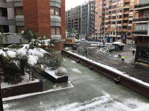 Pension Berceo during the winter