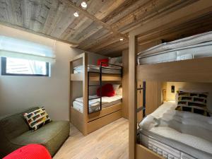 Katil atau katil-katil dalam bilik di Homency - Chalet White Stone Igloo