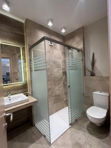 Koupelna v ubytování Chalet in il monte galala for a relaxing vacation