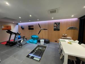 Fitness centrum a/nebo fitness zařízení v ubytování B&B Les Épis