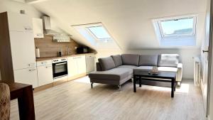 Kuchyň nebo kuchyňský kout v ubytování Haus Schanzenblick Fewo10