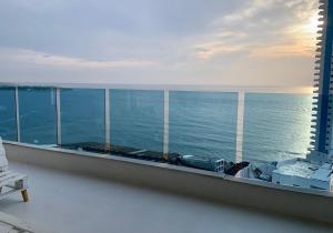 a view of the ocean from the balcony of a cruise ship at Hospedaje,Cartagena,Clasicos,Turismocolombia-fit in Cartagena de Indias