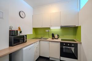 Kuchyňa alebo kuchynka v ubytovaní Premium Buda Castle Apartment