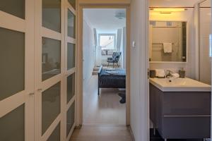 Kuchyňa alebo kuchynka v ubytovaní Premium Buda Castle Apartment