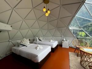 Cosy Garden Khao Sok客房内的一张或多张床位
