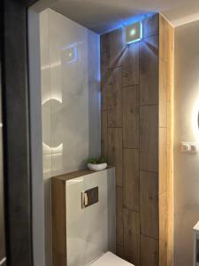 Koupelna v ubytování Apartament Bajka nad Jeziorem