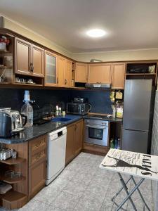 Η κουζίνα ή μικρή κουζίνα στο Villa Dechkoni