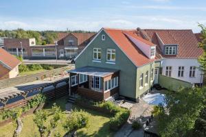 an aerial view of a house at Holiday Home With Billiards, Garden, Great Spot in Grenå