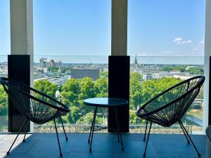 Balkón alebo terasa v ubytovaní Appartement standing Vue panoramique sur Nantes