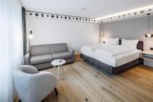 Postel nebo postele na pokoji v ubytování Hotel- Restaurant Krone