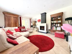 Χώρος καθιστικού στο La maison du soleil