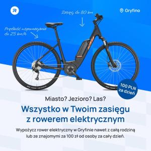 rower na sprzedaż kupiony jako prezent, ale nie został już używany w obiekcie Rentumi Hostel Gryfino-Noclegi Turystyczne i Pracownicze w mieście Gryfino +16 zdjęć