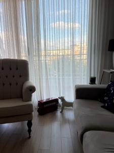 Χώρος καθιστικού στο Lake View House