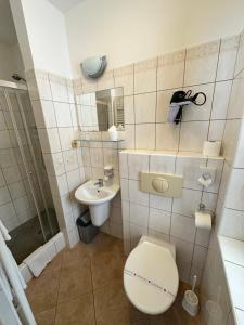 Koupelna v ubytování Hotel Vladimír
