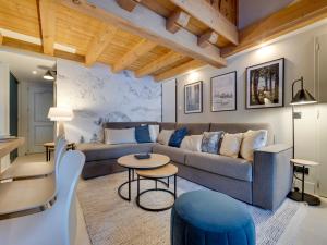 Część wypoczynkowa w obiekcie Duplex confortable au cœur de Tignes Val Claret, 3 chambres, proche centre et navettes - FR-1-641-14